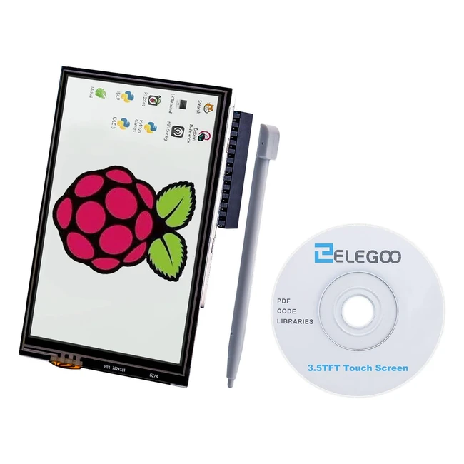 Elegoo 35 TFT LCD 480x320 Screen for Raspberry Pi 3 2 - SPI Interface Touch P