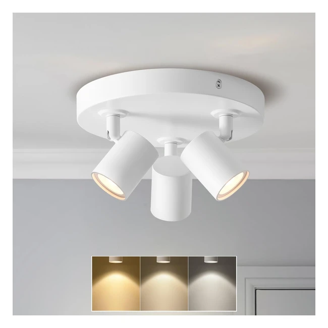 Anwio Adjustable Round Spot Ceiling Light - White Kitchen Spot Lights - EUCSLG11A220Y