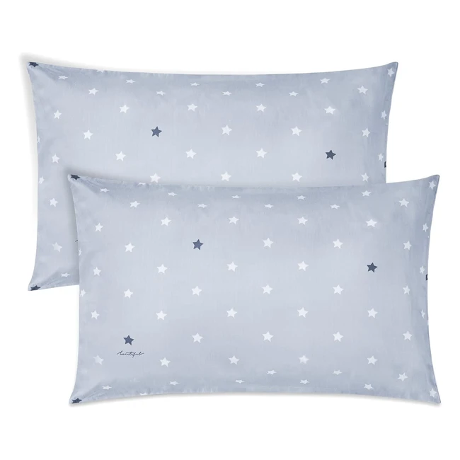 Vicloon Baby Toddler Pillowcase 2 Pack 100% Cotton Cot Bed Pillow Cover 40x60cm Soft Breathable Pillow for Boy Girl
