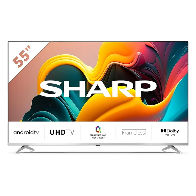 Sharp 55 Inch Android 4K UHD Quantum Dot Smart LED TV - 4TC55FP6KL2AB
