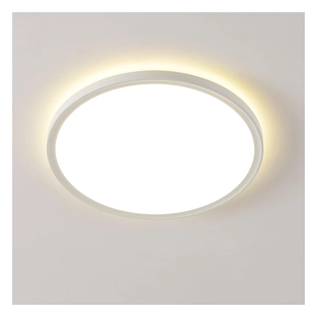 Anwio Ultrathin LED Ceiling Lights 18W Flush Fitting 126W 4000K 1600lm