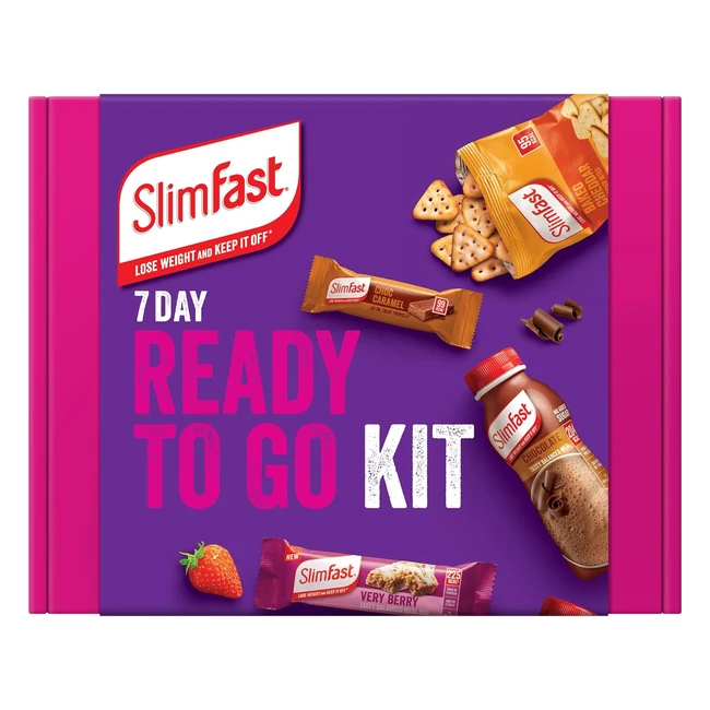 Slimfast 7 Day Ready to Go Kit - Kick Start Your Weight Loss Journey with Delish