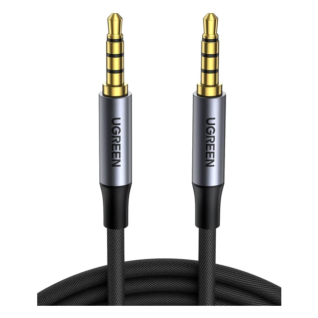 UGREEN Aux Cable 35mm Audio Mic Lead 4-Pole TRRS Male to Male Headphone Mini Ja