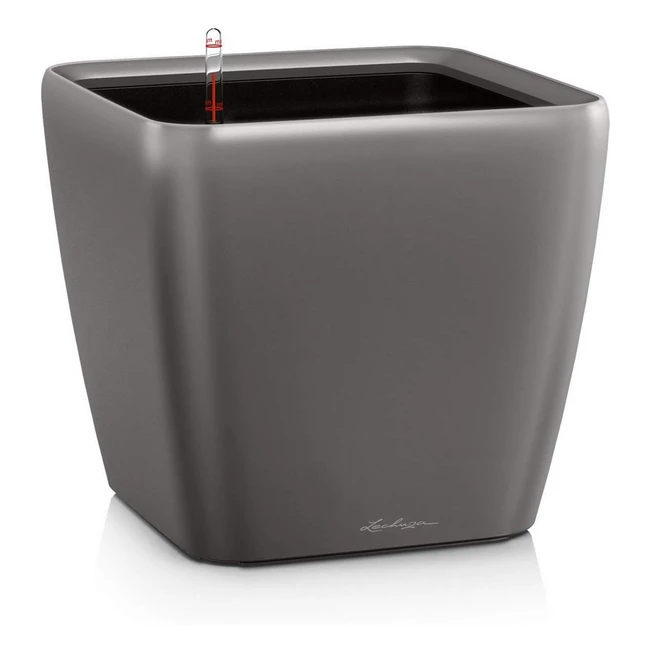 Vaso Lechuza Quadro Premium LS 21 Antracite Metallizzato 16123 - Sistema di Irri