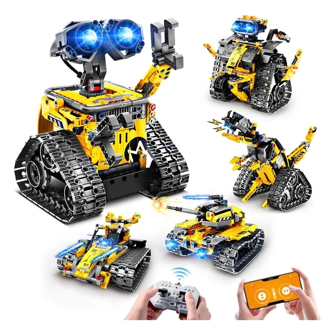 Hogokids Technic Robots TLCommands 520 Pcs 3 en 1 RC Jouets de Construction