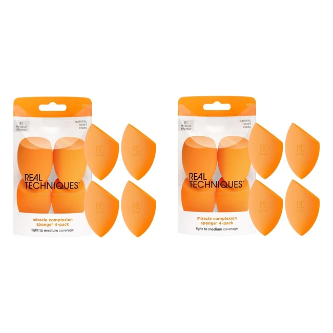 Set de esponjas de maquillaje Real Techniques - Paquete de 8 - Mezcla de maquill
