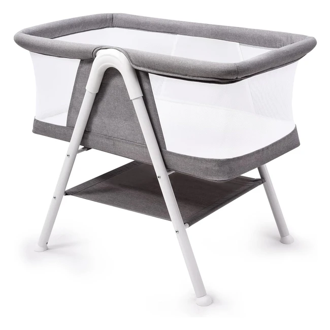 Lit cododo Bellababy pour bb - Lger et respirant - Facile nettoyer - Gris