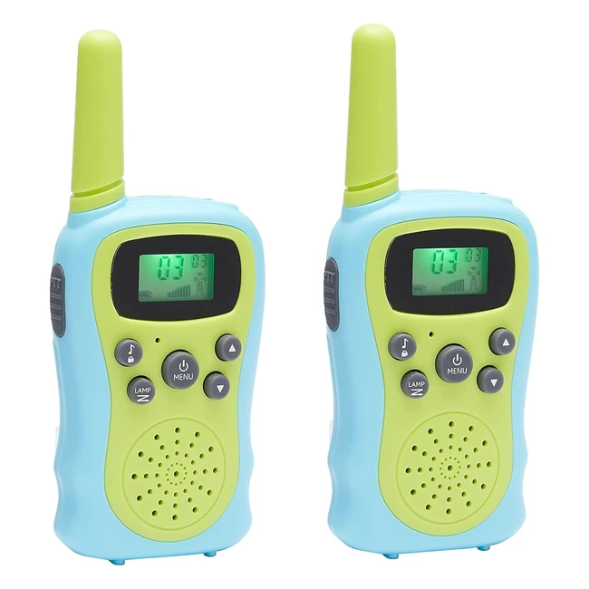 Amazon Basics Walkie Talkies para Nios 3 Aos Bloqueo de Teclas 10 Tonos Lar