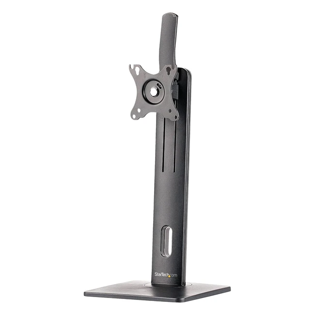 Startechcom Free Standing Single Monitor Mount - Height Adjustable - VESA Mount - Up to 32