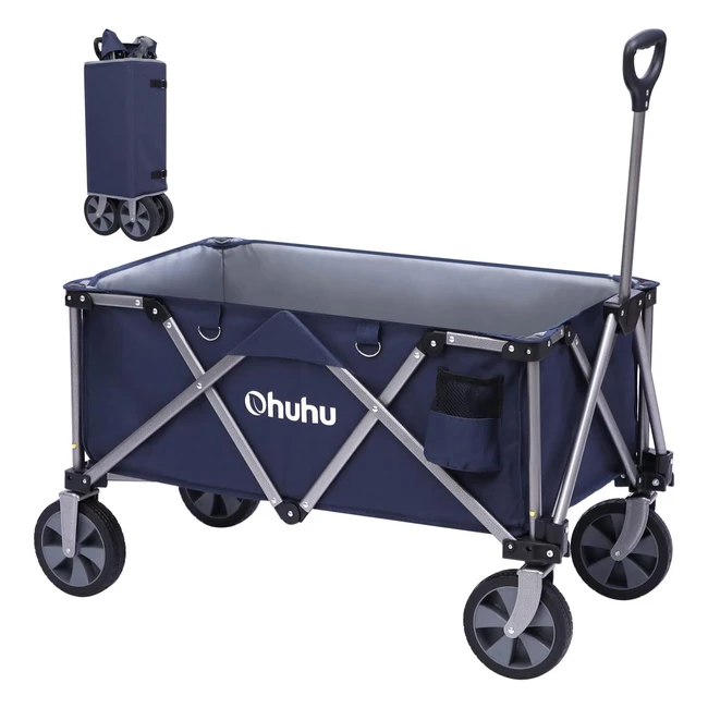Carreta Plegable Ohuhu para Jardín y Aire Libre - Resistente y Duradero - Capacidad de Carga 100kg
