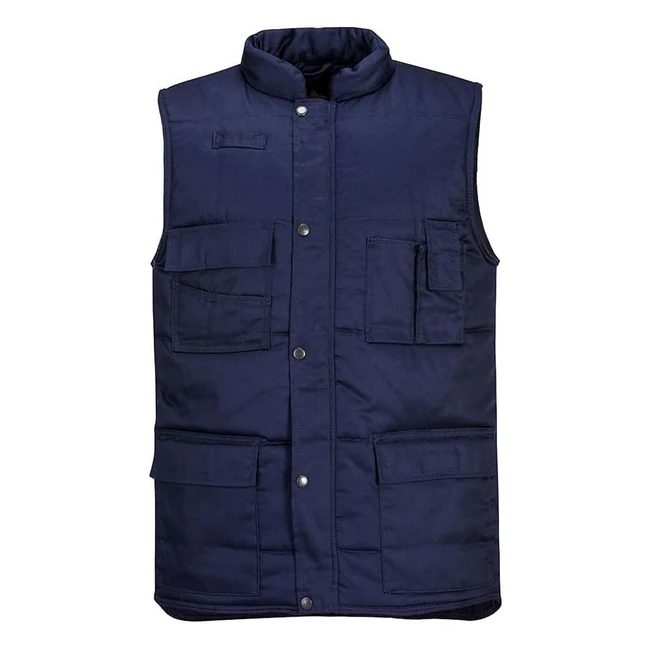 Gilet matelassé Portwest Shetland S414 taille 5XL - 8 poches, rabat tempête