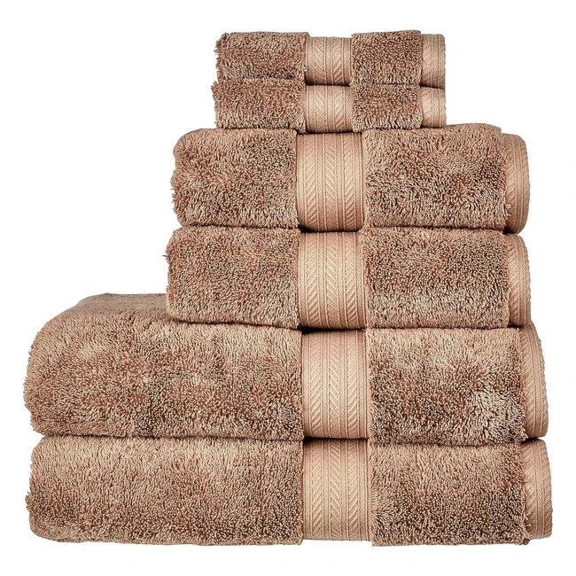 Christy Renaissance 6 Piece Towel Set in Mink 100 Egyptian Cotton - Luxuriously