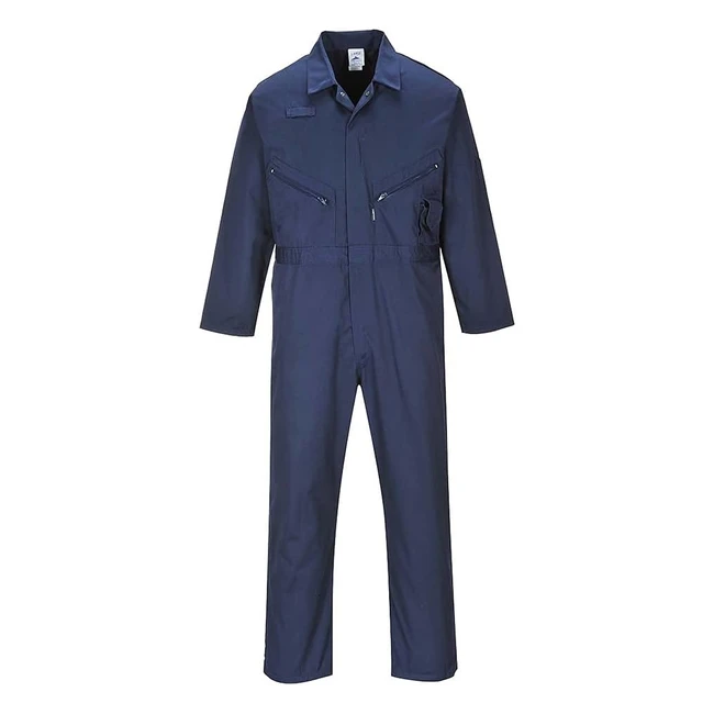 Portwest C813 Men's Liverpool Lightweight Safety Coverall Boiler Suit XXLarge Navy