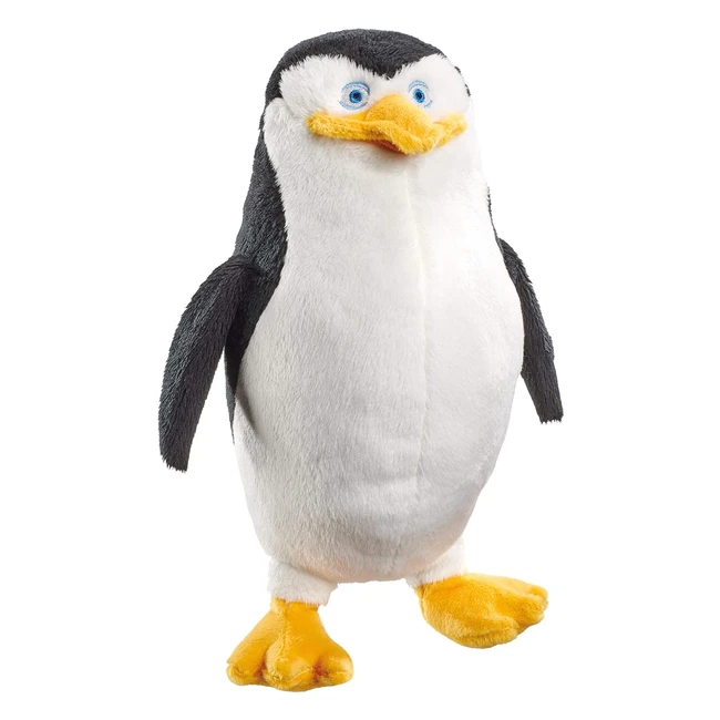 Peluche Pingouin DreamWorks Madagascar 25cm Multicolore - Douce et Lavable