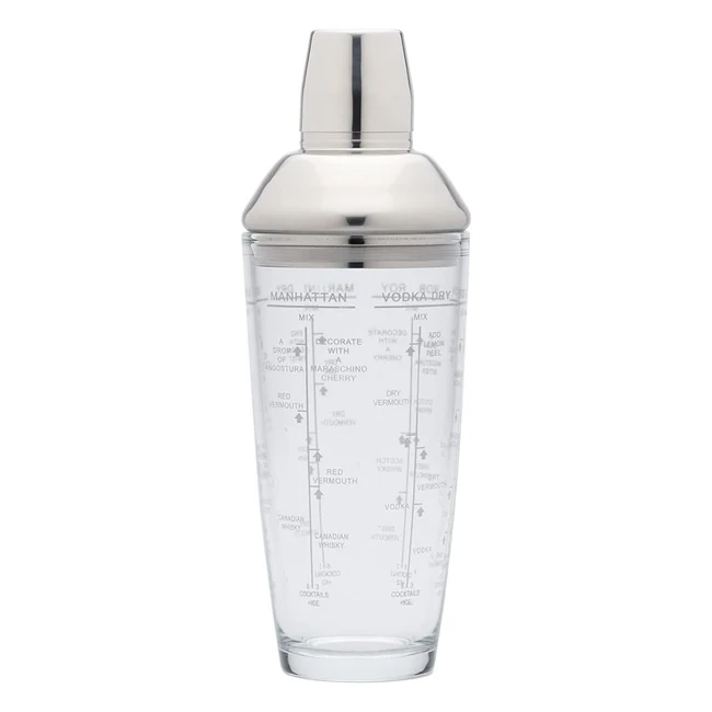 Shaker per cocktail in vetro Barcraft Kitchen Craft Boston 700ml