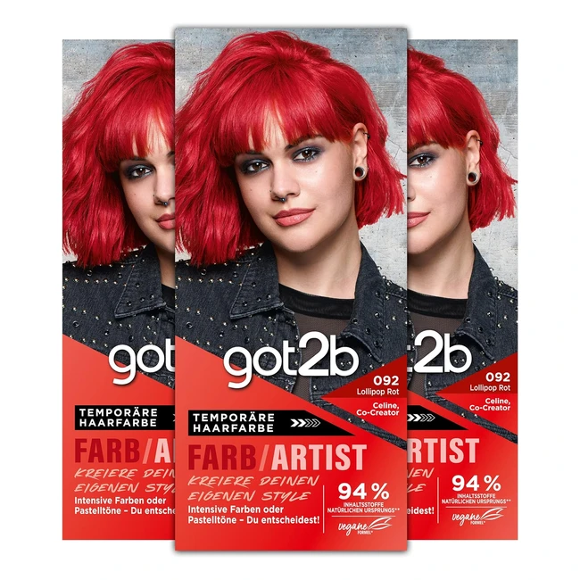 got2b color 092 lollipop rojo nivel 2 3 unidades - Intensidad de color personalizada