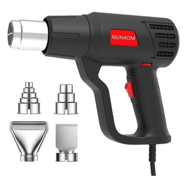 Pistola ad aria calda 2000W AIUNAOM 50650 - Controllo temperatura, 2 velocità dell'aria