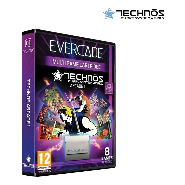 Cartucho Evercade Technos Arcade 1 - Juegos Retro Coleccionables
