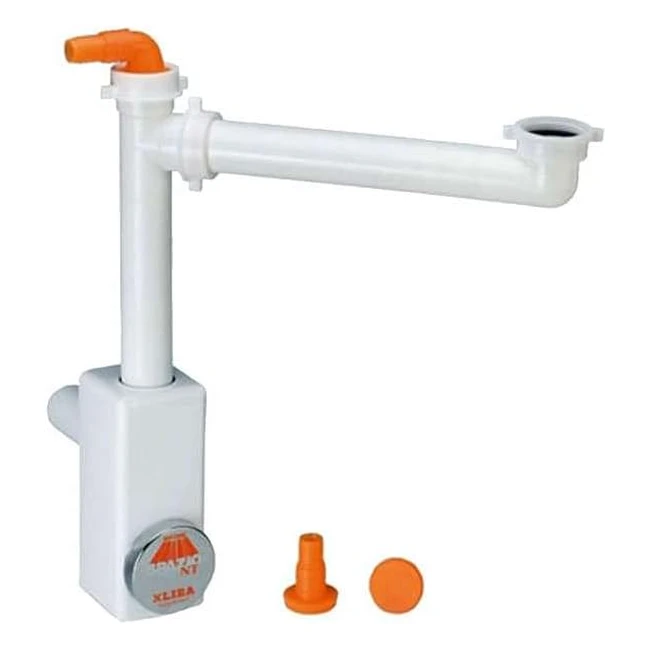 Sifone Spazio 1 NT Bianco Box Lira - Salvaspazio Ispezionabile Facile Installazi