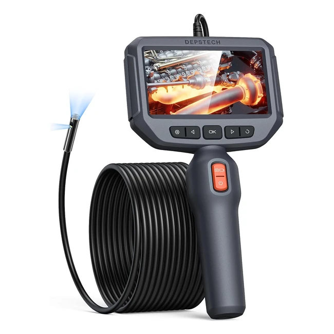 Endoscope Double Objectif Depstech DS360 IPS 43 1080P 8mm IP67 avec Lumière Câble 5m