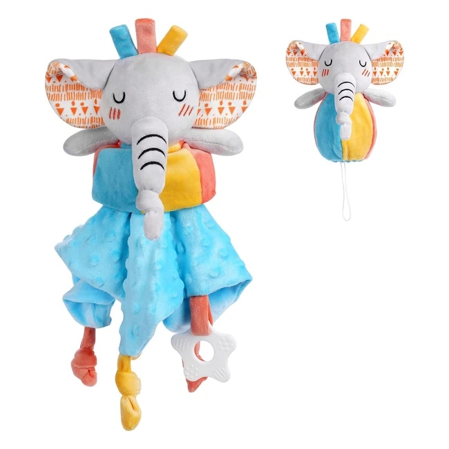 Vicloon Baby Blanket Elephant Comforter  Soft Cuddle Toy  Newborn Infant Toddl