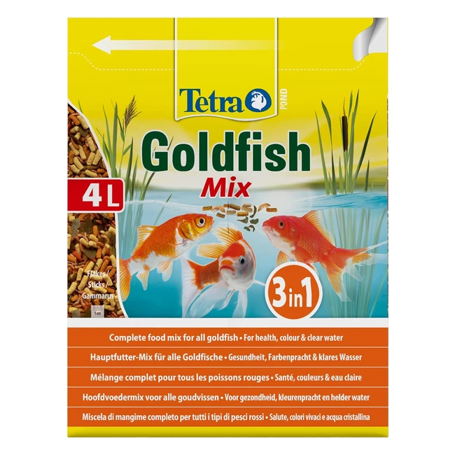 Mangime per pesci Tetra Pond Goldfish Mix 4L - Nutrimento bilanciato con spirulina