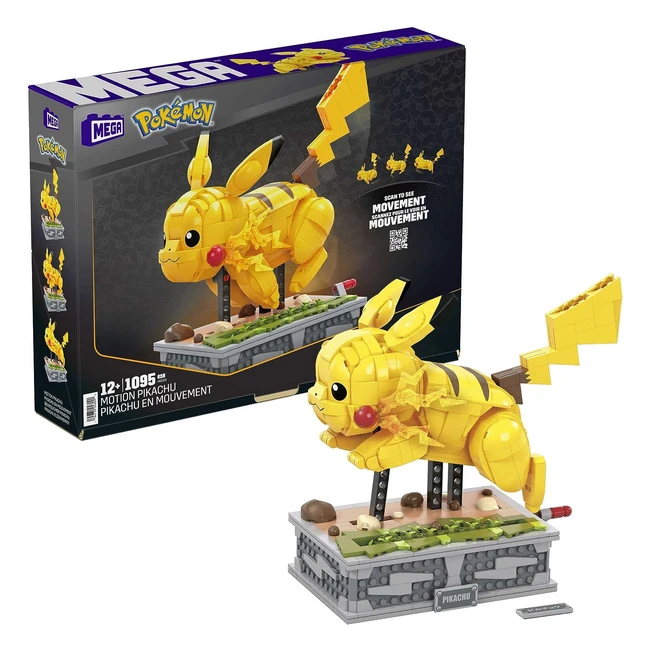 Mega Pokemon Action Figure Pikachu Building Toy 1095 Pieces HGC23