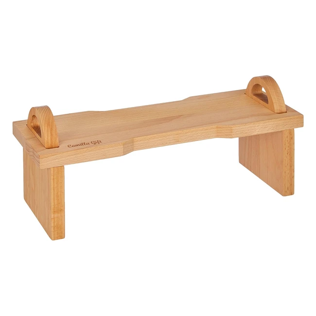 Planche  dcouper Camilla Fackelmann en bois de htre avec pieds amovibles -