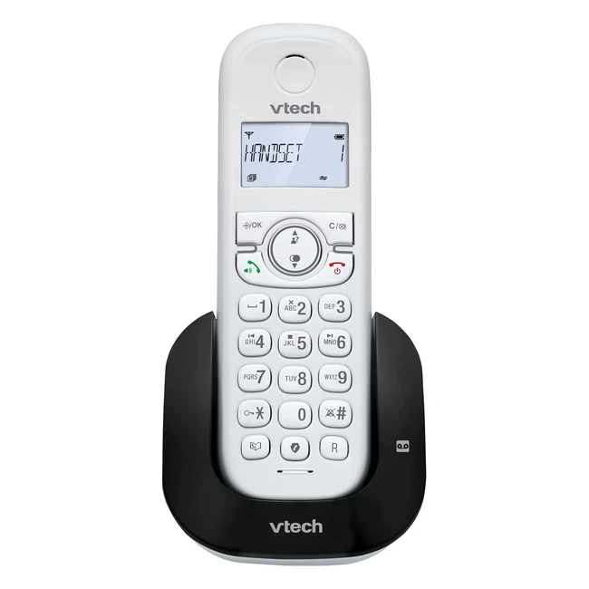 VTech CS1550 Dual-Charging DECT Cordless Phone with Answering Machine - Call Block, Caller ID, Speakerphone