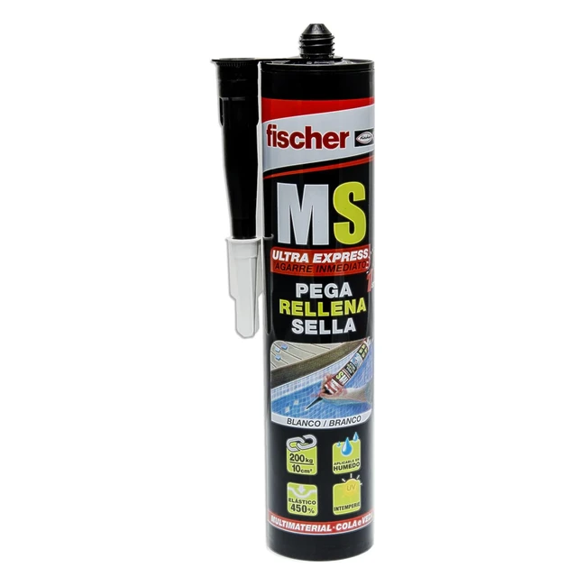 Sellador Fischer 508455 Polímero MS Ultra Express - Resistente al Agua y Rayos UV