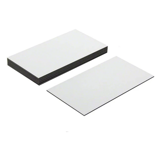 Etichette Magnetiche Flessibili Lucide Bianco 10 pz - Magnet Expert Ltd