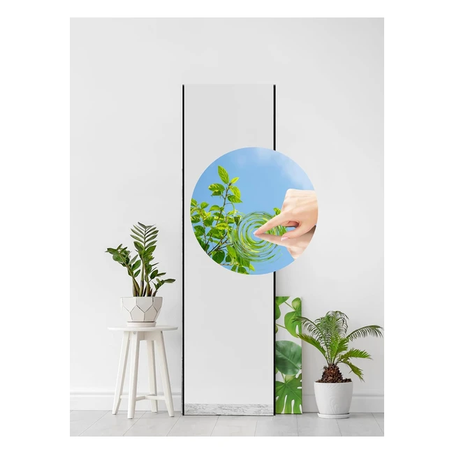 Espejo de Pared Irrompible Grande Negro 35 x 140 cm - Brisafe