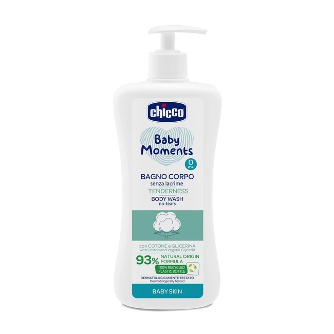 Chicco Bain Mousse 500ml Moments Bébé Tendresse - Réf.12345 - Douceur & Hydratation