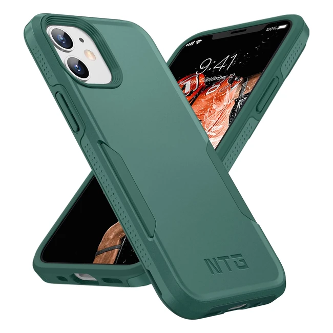 NTG Shockproof iPhone 11 Case Military Grade Antidrop Lightweight Protective Midnight Green