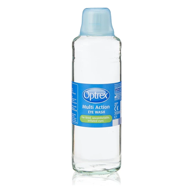 Optrex Multi Action Eye Wash 300ml - Soothes Cleanses Contains Natural Plant E