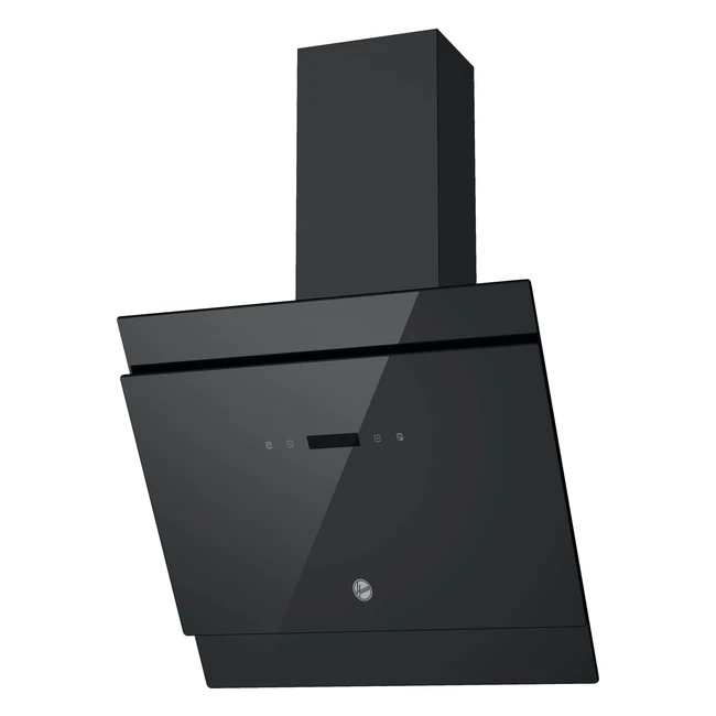 Hoover HHood 500 HDG6DCK3B 60cm Cooker Hood Black Glass - Boost Function