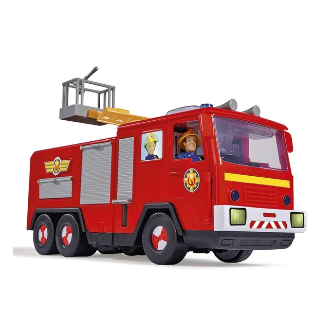 Camion Pompiere Jupiter Pro Sam Il Pompiere 31cm Luci Suoni Scala Girevole Pomp