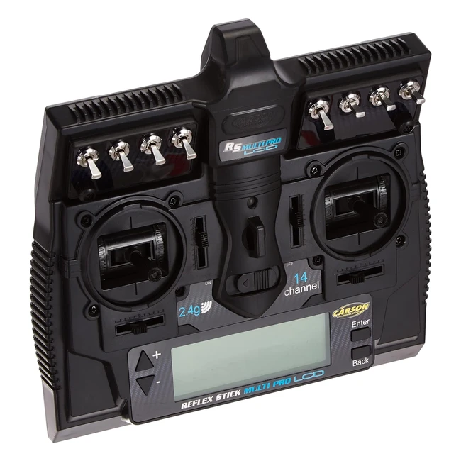 Control Remoto Carson FS Reflex Stick Multi Pro LCD 24 GHz - 14 Canales
