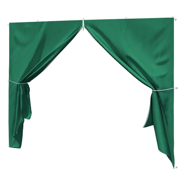 Paramondo Seitenwand Tür mit Reißverschluss für Faltpavillon Basic oder Premium Grün