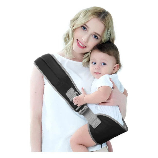 Porte-bébé Vicloon enveloppant avec coussin de hanche antidérapant et boucle réglable - Confort et sécurité garantie!