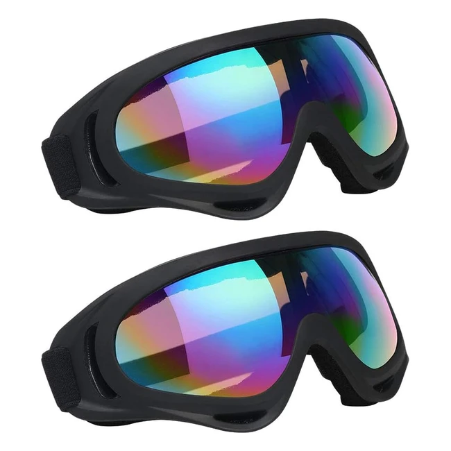 Vicloon Unisex Snow Goggles - Windproof 100 UV Protection - Ski Glasses