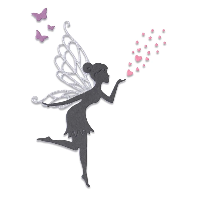 Sizzix 665178Set Troqueles Thinlits Hadas 5 Unidades - Diseño Único