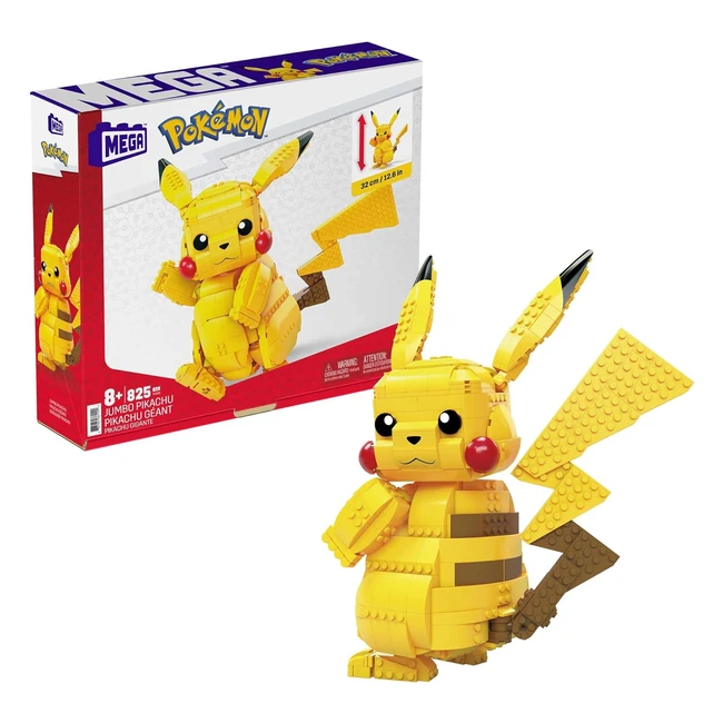 Mega Pokemon Figur Jumbo Pikachu 30cm beweglich Spielzeug ab 6 Jahre FVK81