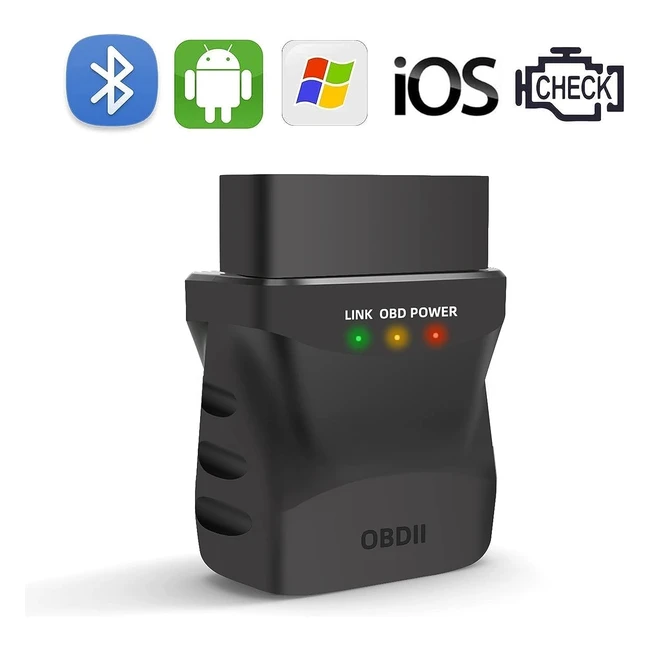 OBD2 Bluetooth 40 Diagnostic Scanner Code Reader for iPhone Android PC - Fast C