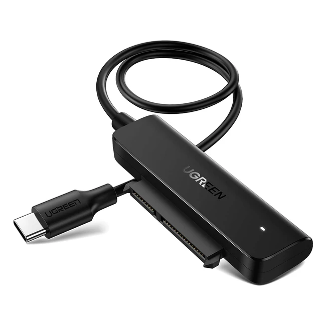 UGREEN USB C SATA Adapter für 2,5 Zoll SSD und HDD Festplatten Adapter USB 3.1 auf SATA III Typ C - Thunderbolt 3 kompatibel - UASP Unterstützung
