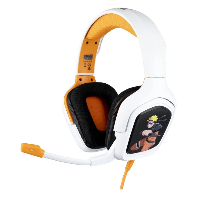 Auriculares Gaming Konix Naruto Shippuden PS4 PS5 Switch Xbox One Y Series XS - Micrófono - Cable 15m - Conector Jack 3.5mm - Diseño Naruto
