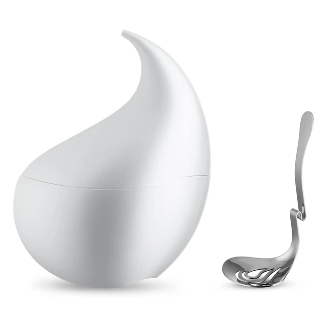 Set contenitore e mestolo Alessi Nunziatella ESI23 - Design per servire mozzarel