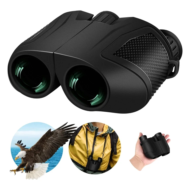 Prismáticos 15x25 profesionales largo alcance - Potentes y compactos - Observación de aves, viajes, caza