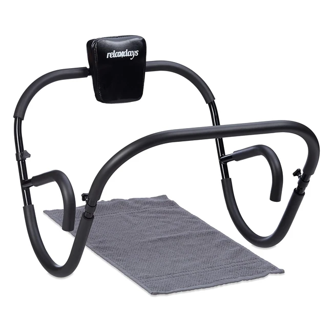 Attrezzo per addominali ab roller Relaxdays - Allenamento a casa - Pieghevole - Potenziamento muscolare