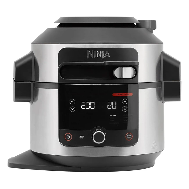 Ninja Foodi 11in1 SmartLid Multicooker 6L OL550UK Electric Pressure Cooker Air Fryer Combisteam